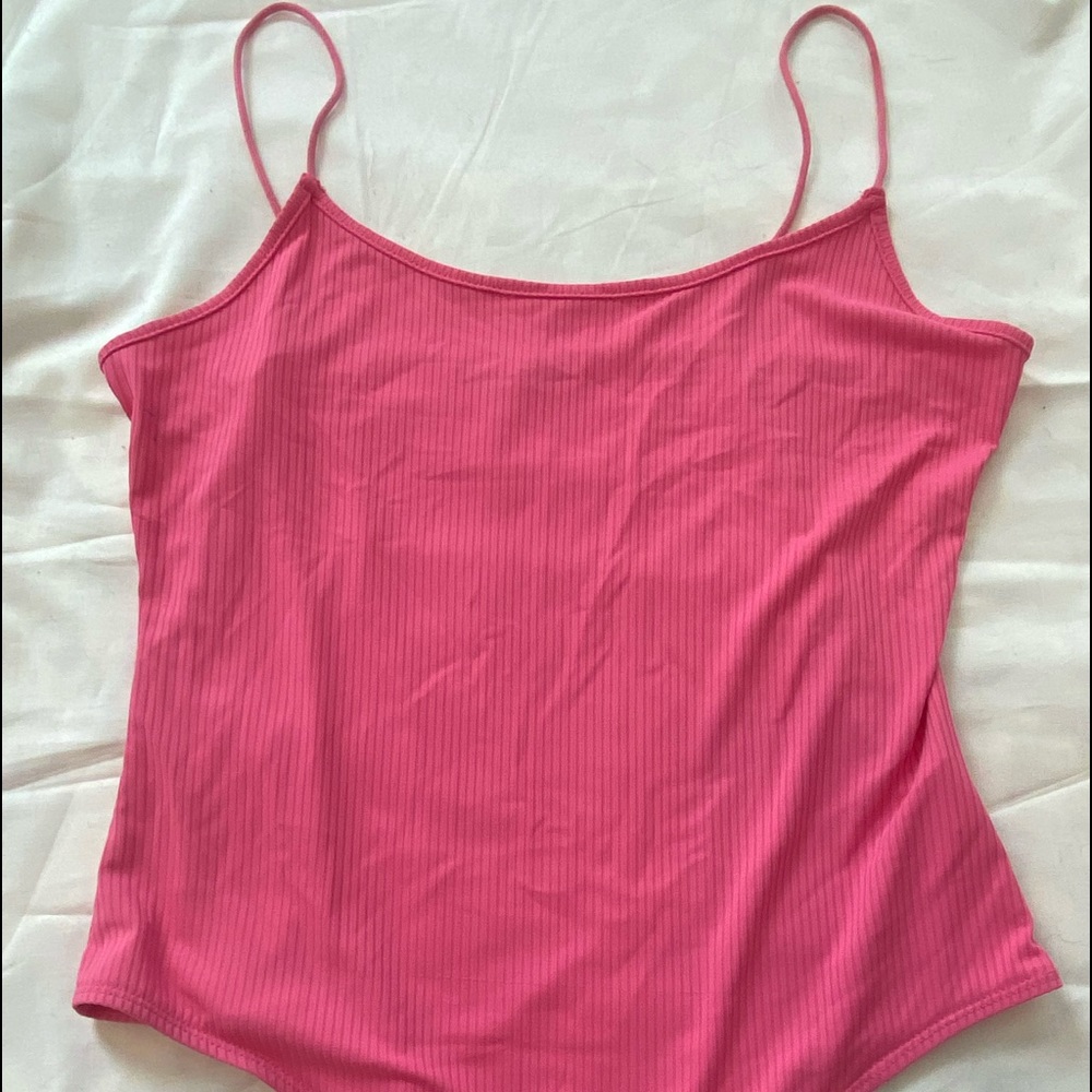 hot pink bodysuit